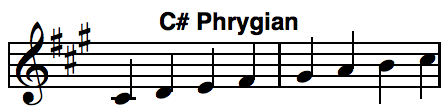 C sharp phryian