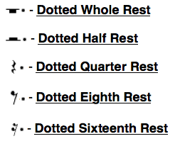 dotted rests