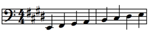 Bass Clef Scale