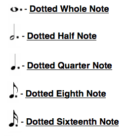 dotted notes